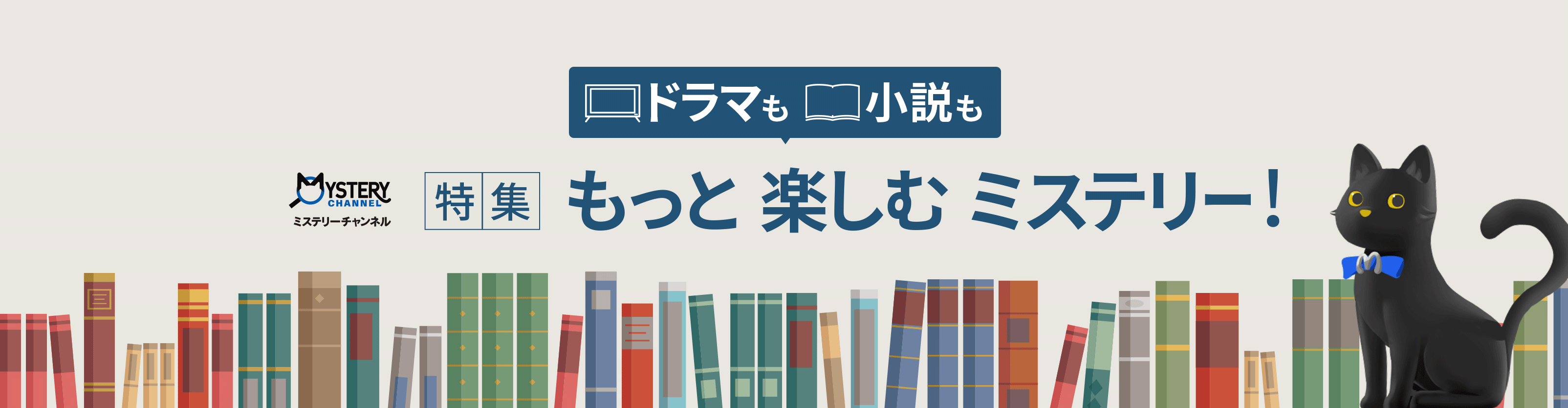 ミステリーチャンネル テレビも小説も 特集 もっと楽しむ ミステリー